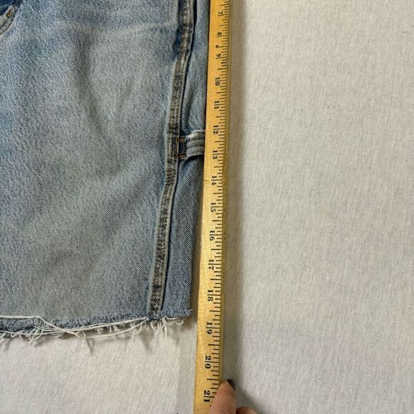 Vintage Y2K Cut Off Carpenter Denim Shorts CE Schmidt Workwear Jean Shorts 34X34 - Picture 8 of 10